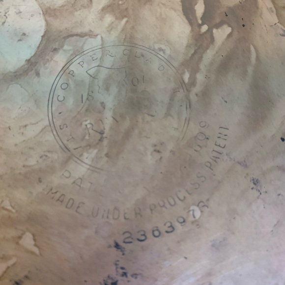 Vintage Revere Ware copper clad stainless 2 quart saucepan hang ring - Picture 3 of 4